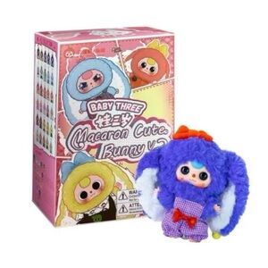 Baby Three Macaron Cute Bunny OPEN BOX